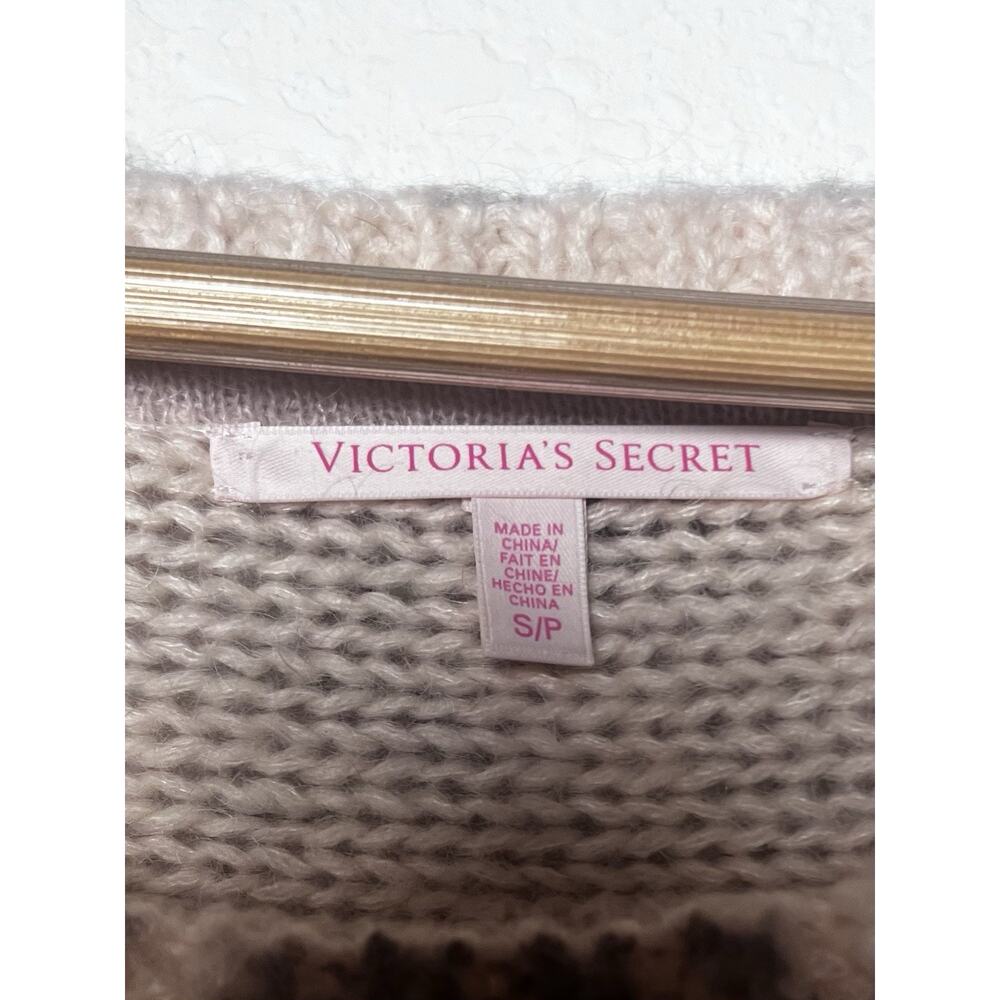 VICTORIA'S SECRET Mohair Wool Blend Floral Oversized Sweater Sz S - Picture 6 of 13